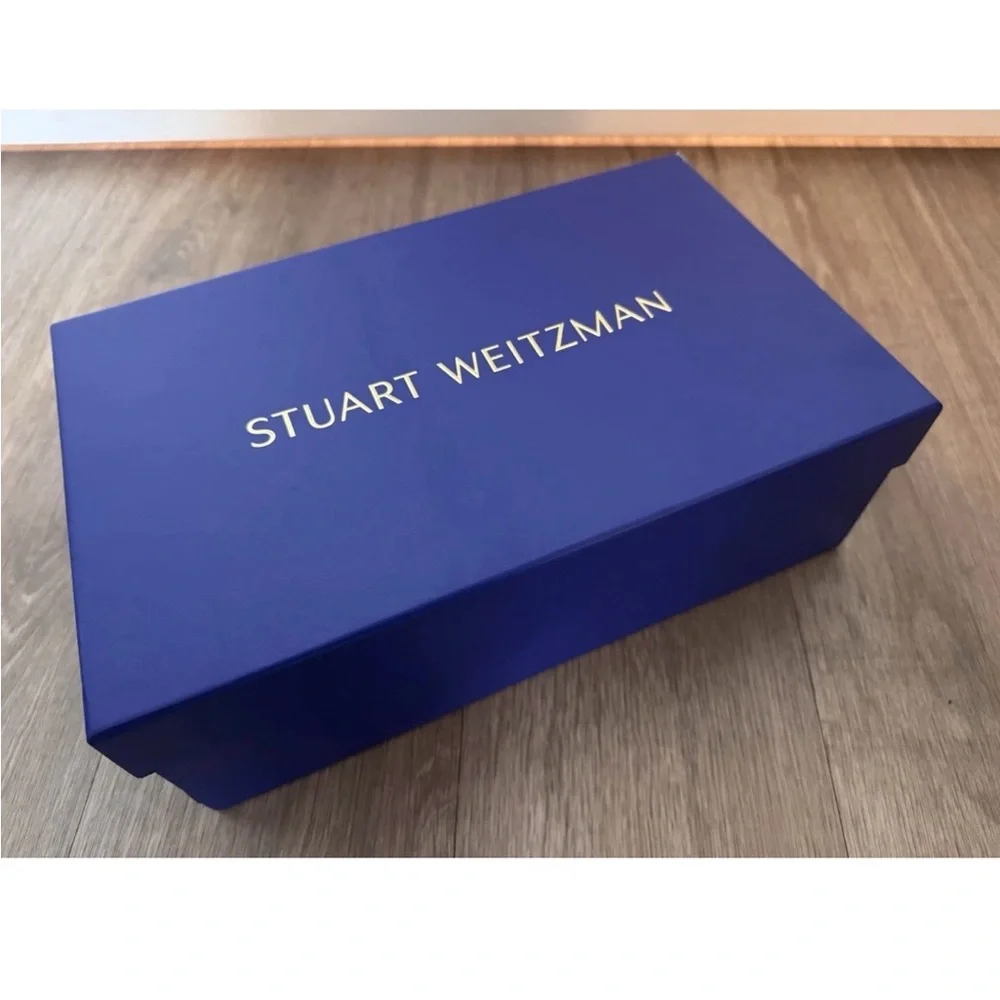 STUART WEITZMAN ALLPEARLS BOW 75 PUMP in BLACK SIZE US 6 RETAIL $495